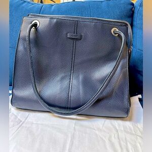 Hammitt Benjamin Tote in French Navy Leather - EUC